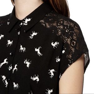 Henry Holland blouse with lace detail